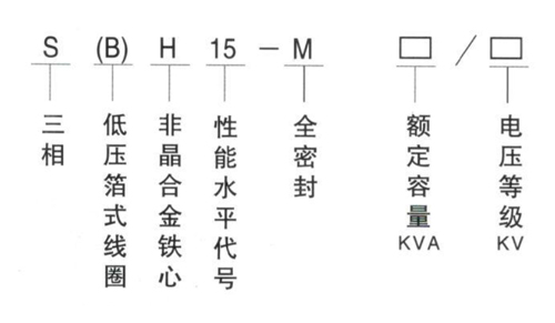 SBH15-M-200KVA Amorphous alloy transformer